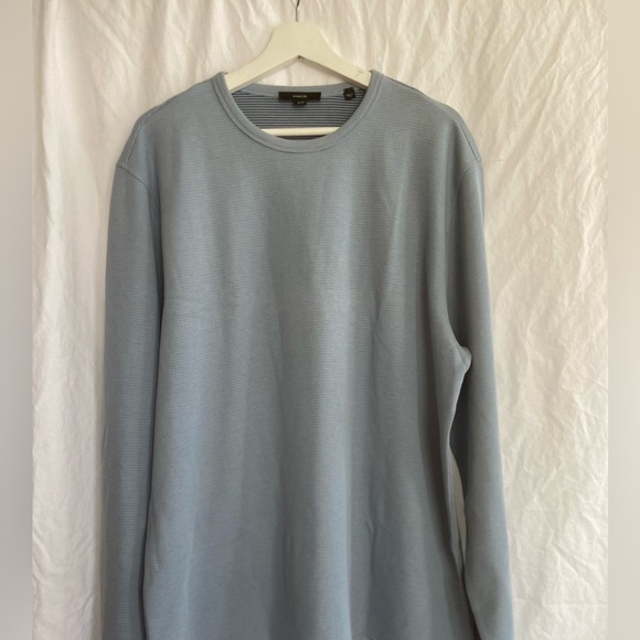 Vince Garment Dye Cotton Long-Sleeve Crew Neck Sweater Size XL - Picture 11 of 16